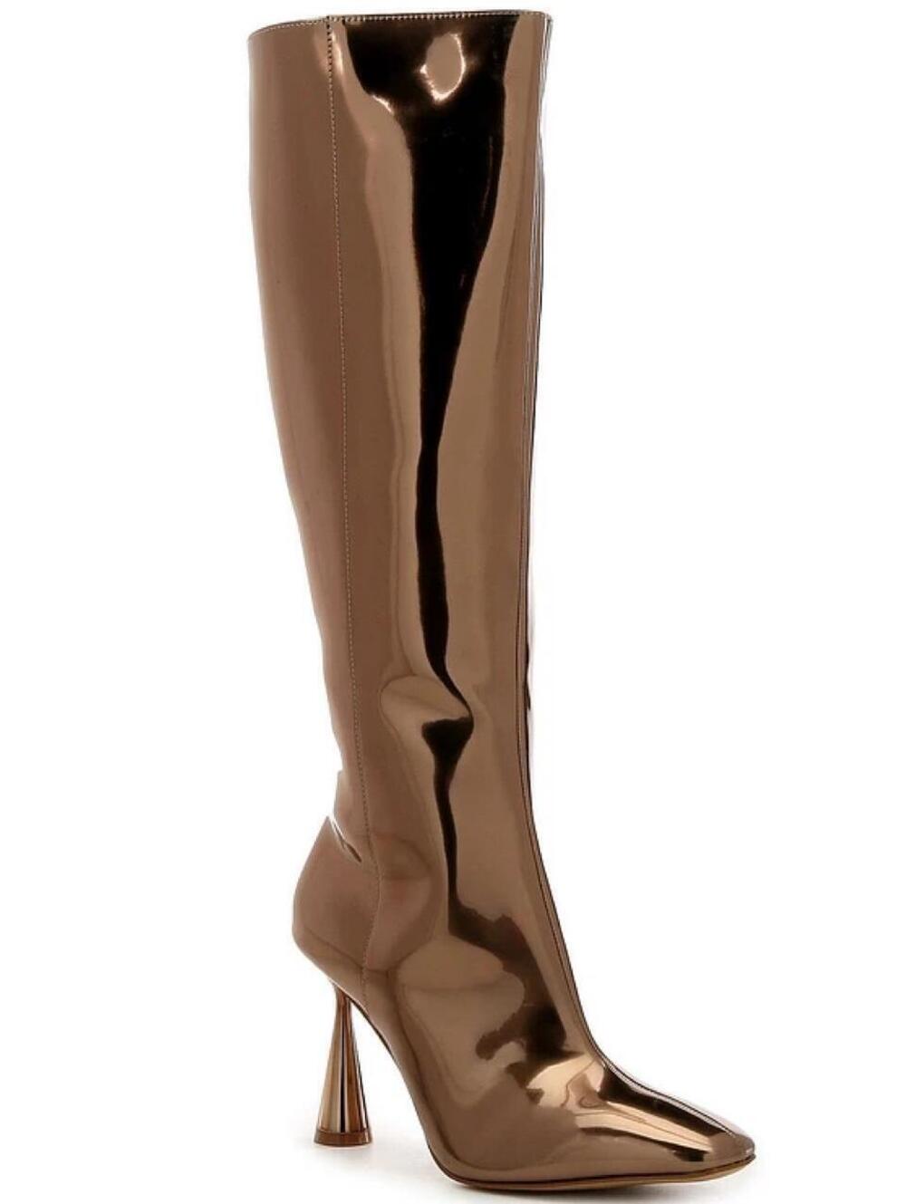 brand new Gianni Bini Metallic Gold Patent Knee High Boots, size 7